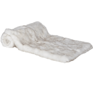 White Faux Fur Throw