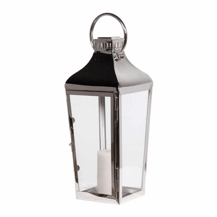 small silver lantern