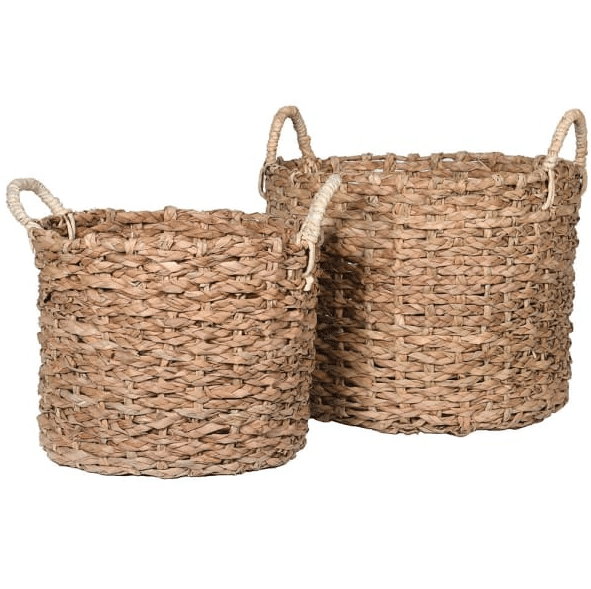 a set of seagrass baskets