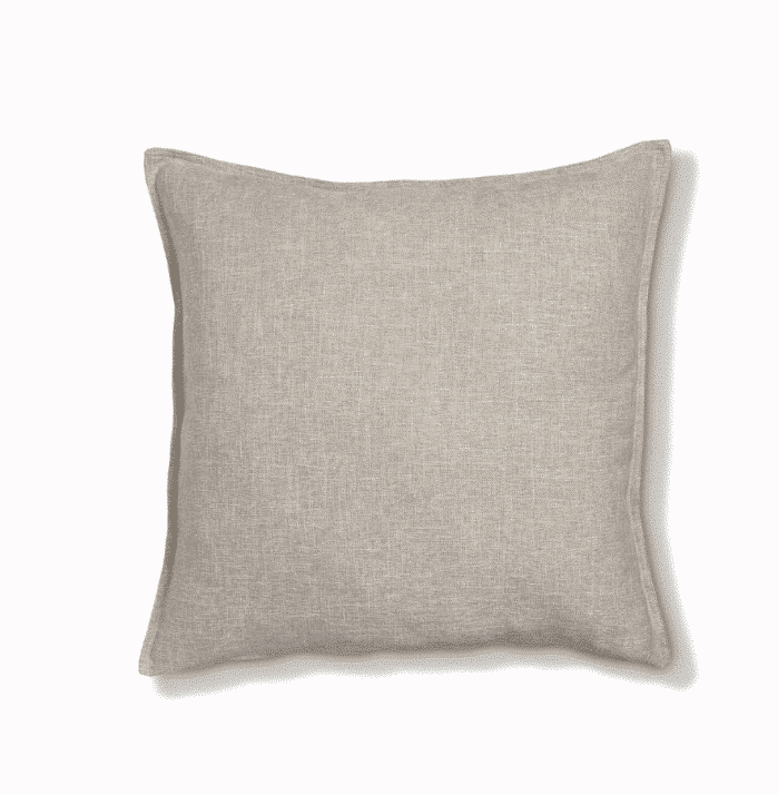 cream linen cushion
