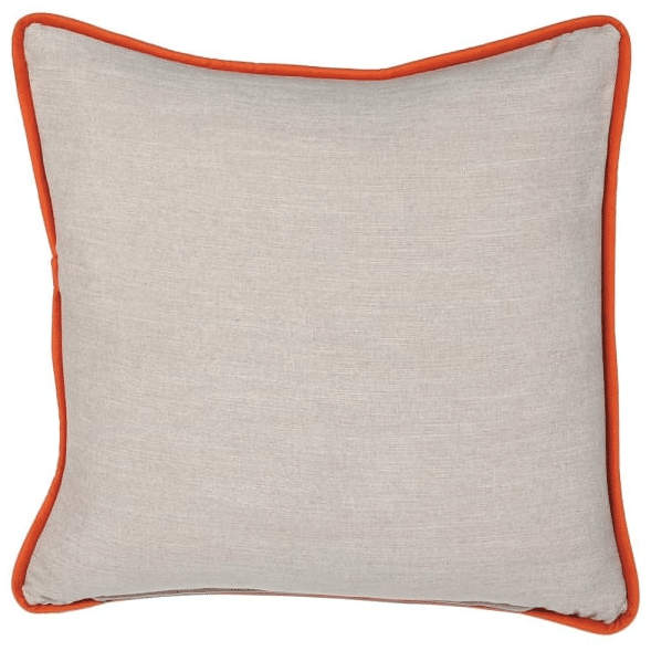 cream linen square cushion cover