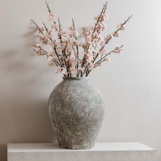Fawn Woven Stone Effect vase