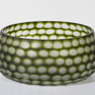 Round Patterned Olive Bowl