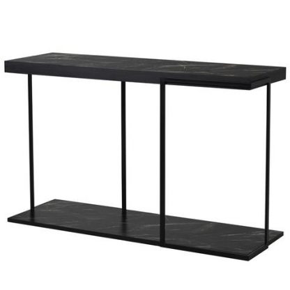 black marble console table