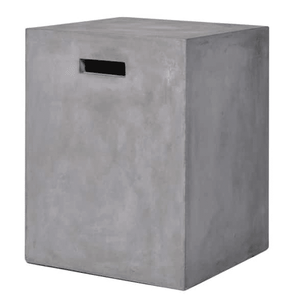 grey cube stool
