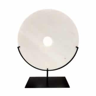 Large White Marble disc