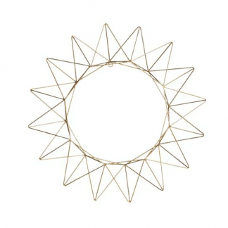 Golden Star Wreath - Small