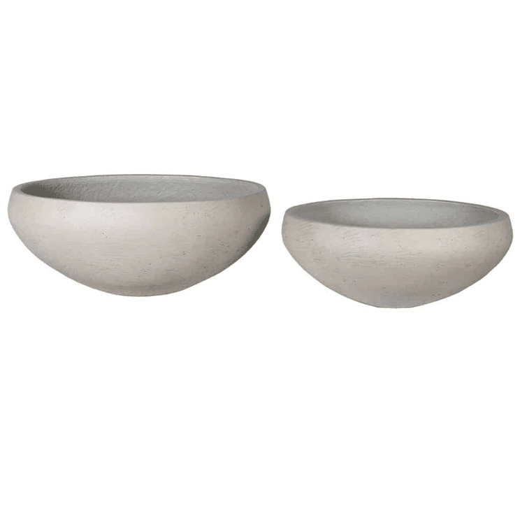 Grey Cement Planters – Set of 2