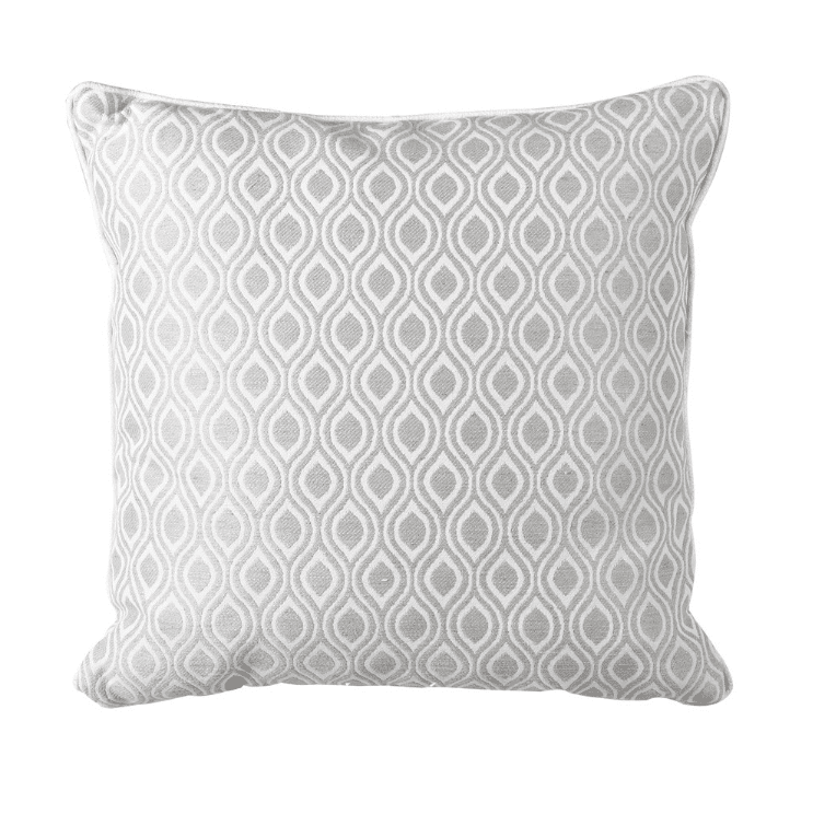 grey ogee pattern cushion
