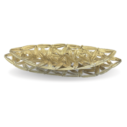 Gold Leaf Plate - Set of 2