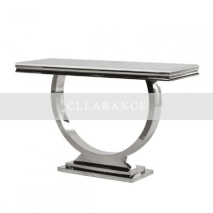 Stilo Chrome Console Table
