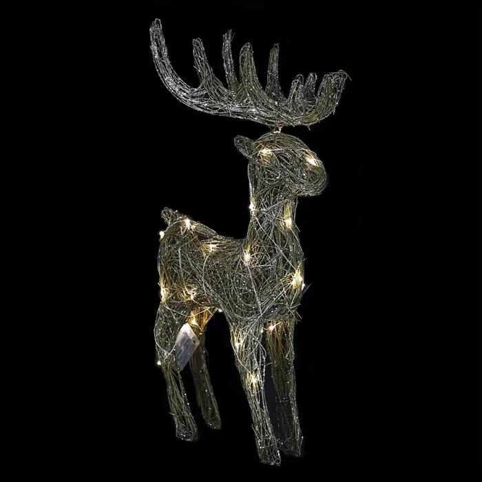Pixie Rattan Lit Deer - Image 2