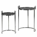 Alexi Marble Side Tables - Set of Two - Image 2