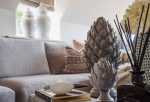 Decorative Taupe Grey Pine Ornament - Image 2