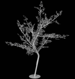 Luxurious Silver Leaf Led Tree