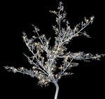 Luxurious Silver Leaf Led Tree - Image 3