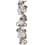 Fairytale Led Silver and White Bauble Cascade - Image 3