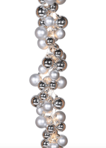 Fairytale Led Silver and White Bauble Cascade - Image 4