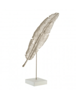 Decorative Feather Sculpture on Stand - Image 2
