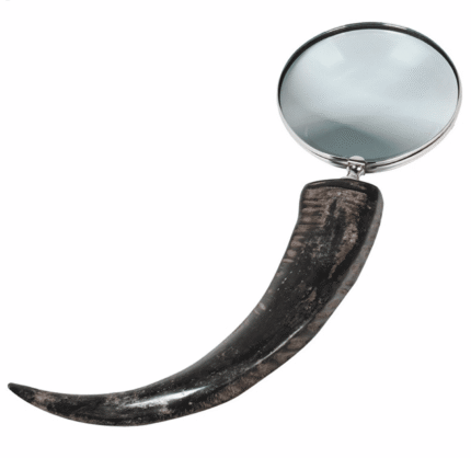 oversized decorative horn magnifying glass