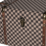 Set of 2 Check Fabric Trunks - Image 2