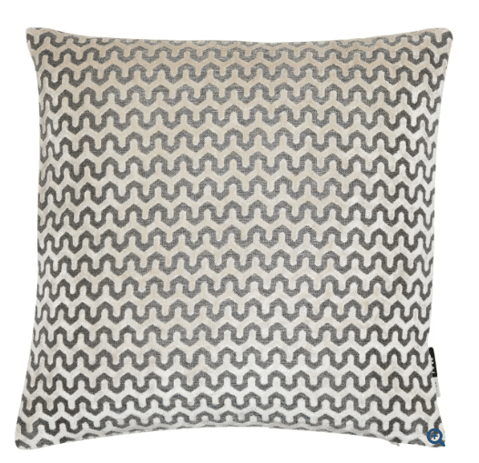 cut velvet wave cushion