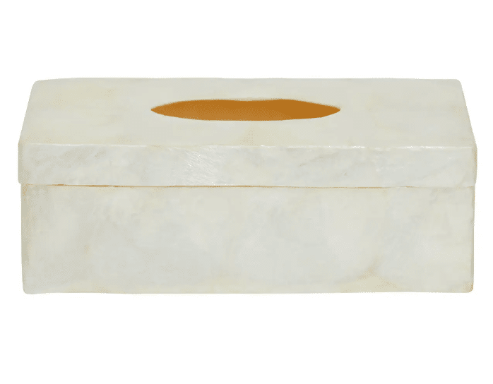 shells rectangular tissue box