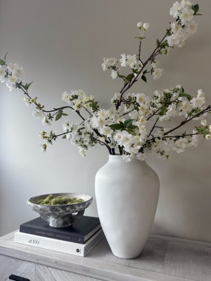 white vase