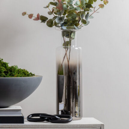 aluminium black chain link ornament