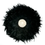black feather wall art