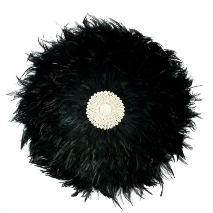black feather wall art
