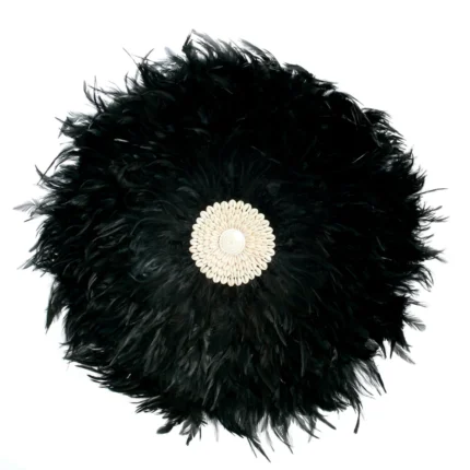 black feather wall art