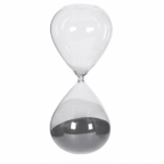 black sand hourglass timer