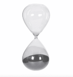 black sand hourglass timer