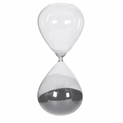 black sand hourglass timer