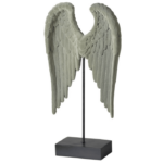 decorative angelic gabriel wings statue