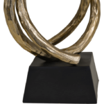 Abstract Bronze Entwined Sculpture - Image 4
