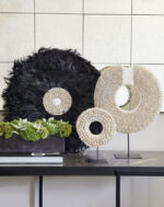 ebony juju hat feather wall decor