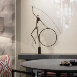 large bronze gymnast figure