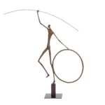 large bronze hoop dancer sculpture