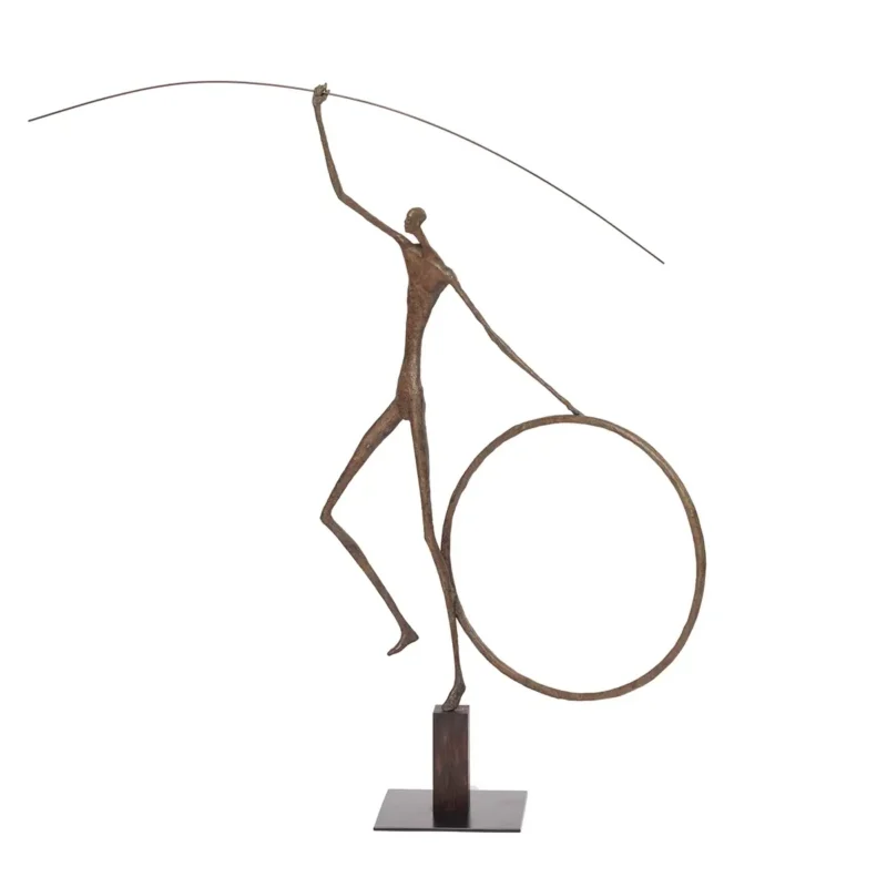 large bronze hoop dancer sculpture