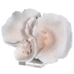 large white faux coral ornament