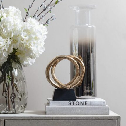 rich bronze twisted decorative sculpture