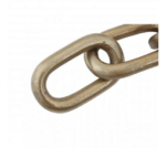 sculptural 3-link gold chain details