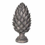 Decorative Taupe Grey Pine Ornament