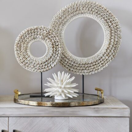 white ceramic sea sculpture coastal decor