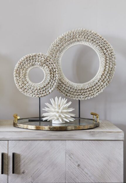 white ceramic sea sculpture coastal decor