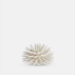 white ceramic sea urchin ornament