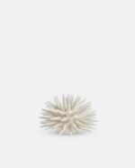 white ceramic sea urchin ornament
