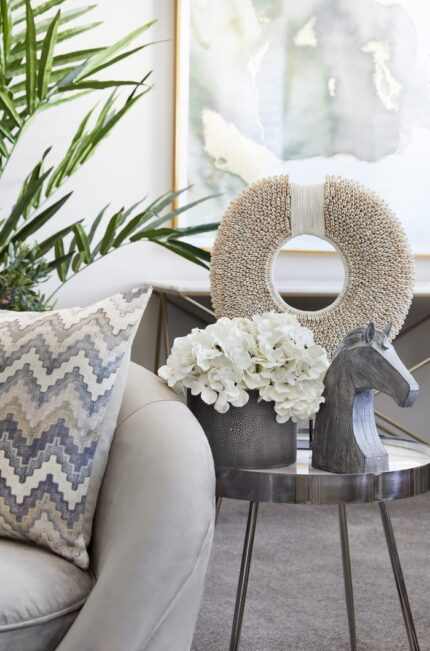 wooden horse head ornament on desk